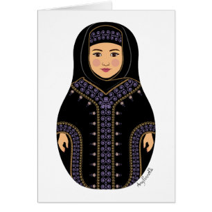 Saudiarabiskt Matryoshka-kort OBS Kort