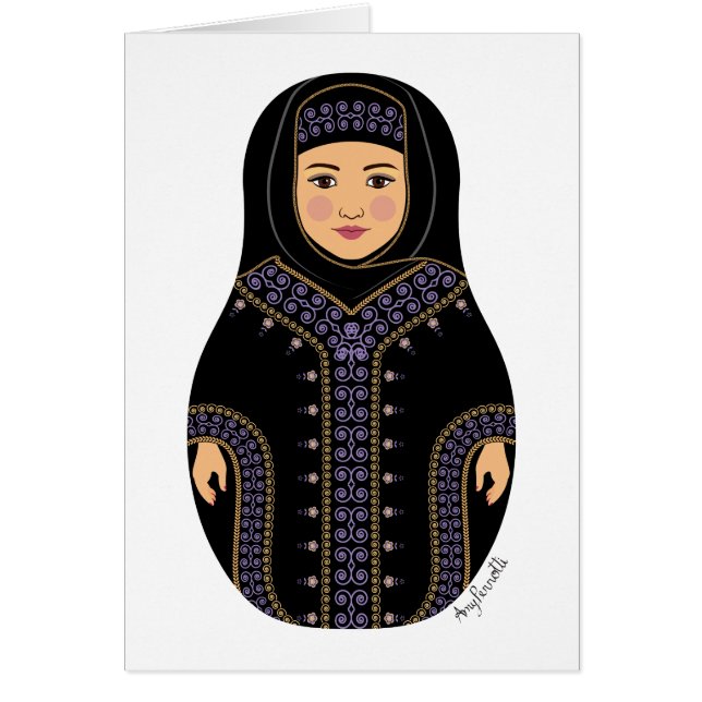 Saudiarabiskt Matryoshka-kort OBS Kort (Framsidan)