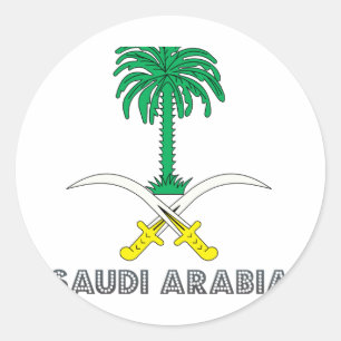 SaudierEmblem Runt Klistermärke