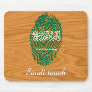Saudierhandlag identifierar med fingeravtryck musmatta