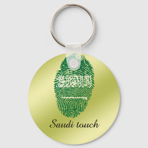 Saudierhandlag identifierar med fingeravtryck nyckelring