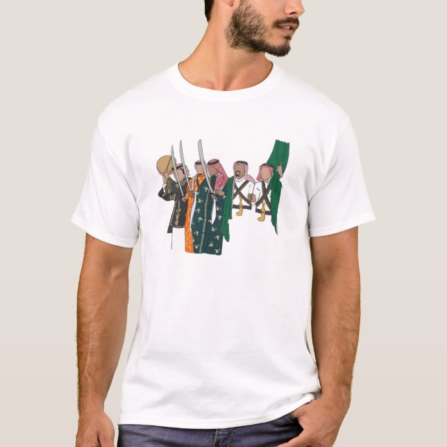 saudis danst shirt t shirt (Framsida)