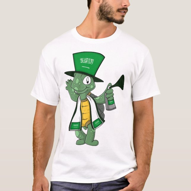 Saudisk fläktsköldpadda t shirt (Framsida)