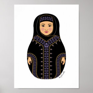 Saudisk Matryoshka-affisch Poster
