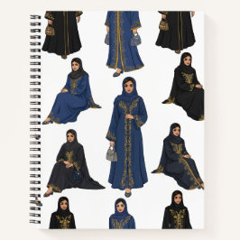 Saudiska kvinnor i färgglada Abayas mönster