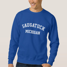 Saugatuck Michigan tryckt sötskjorta Lång Ärmad Tröja