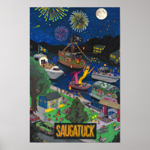 Saugatuck på nätterna poster