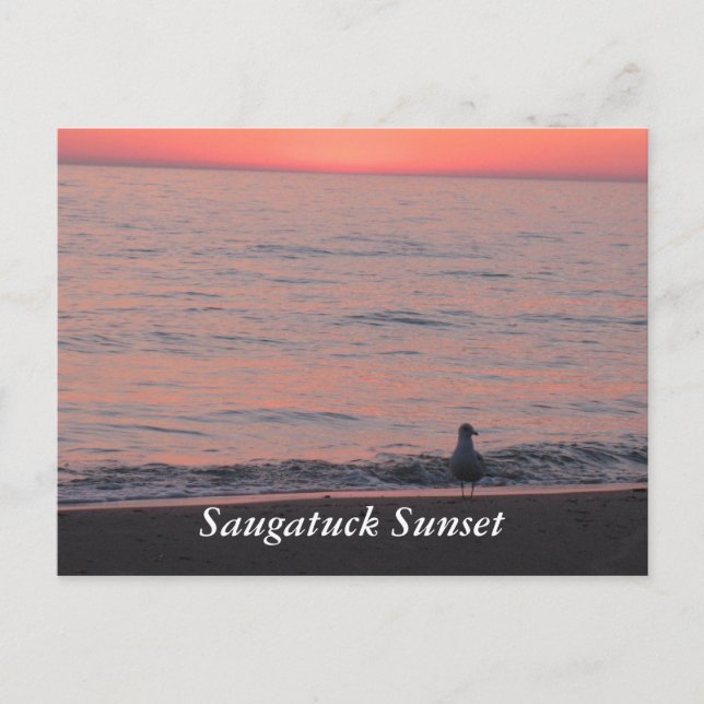 Saugatuck Sunset Vykort (Framsida)