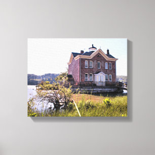Saugerties fyr, Hudson River New York Canvastryck