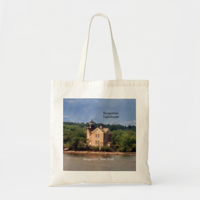 Saugerties Lighthouse-handväskan Tygkasse (Framsidan)