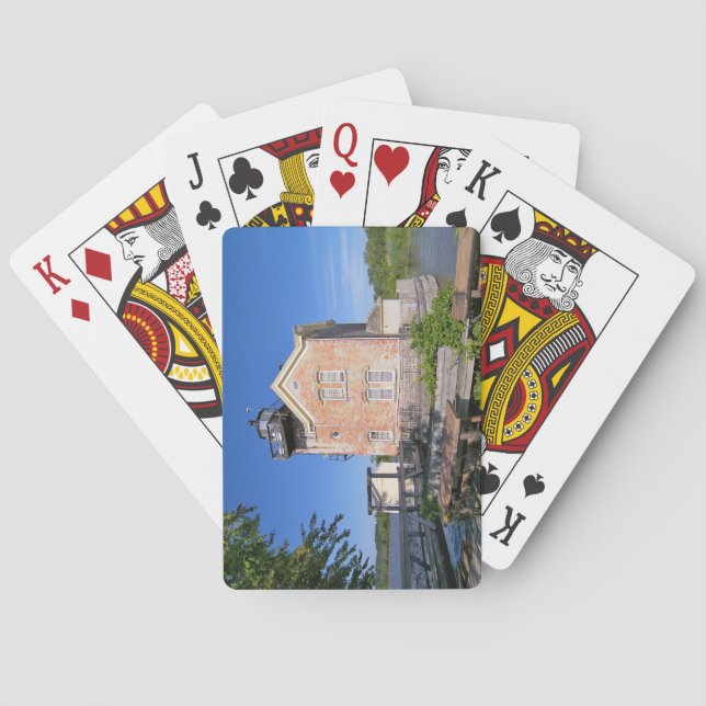 Saugerties Lighthouse, Hudson River New York Casinokort (Baksidan)