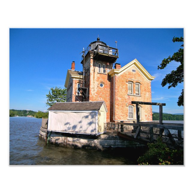 Saugerties Lighthouse, Hudson River New York Fototryck (Framsidan)
