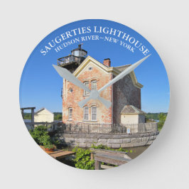 Saugerties Lighthouse, New York Clock Rund Klocka