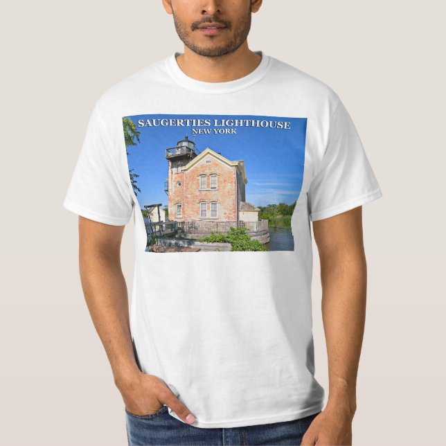 Saugerties Lighthouse, New York T-Shirt (Framsida)