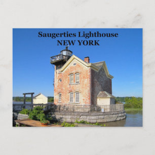 Saugerties Lighthouse, New York-vykort Vykort