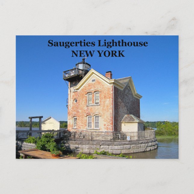 Saugerties Lighthouse, New York-vykort Vykort (Framsida)