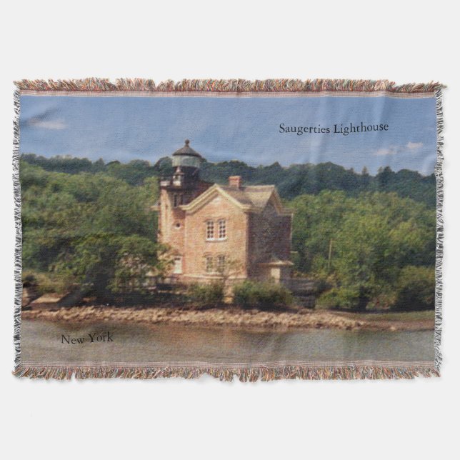 Saugerties Lighthouse woven Filt (Framsidan)