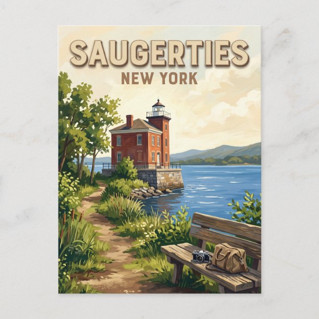 Saugerties New York Vykort (Framsida)
