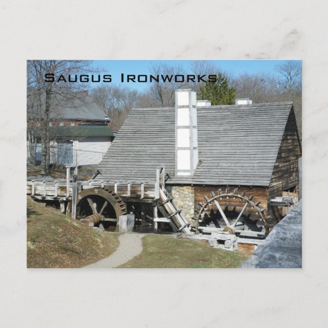Saugus Ironworks Vykort (Framsida)