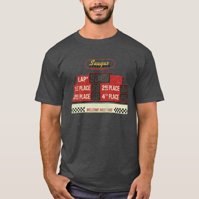 Saugus Speedway övergiven resultattavla T Shirt (Framsida)