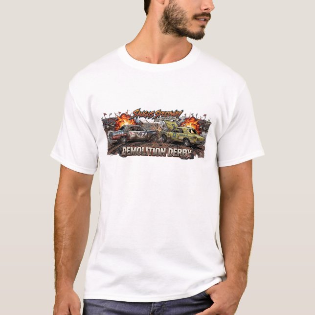 Saugus speedway rivningsderby t shirt (Framsida)