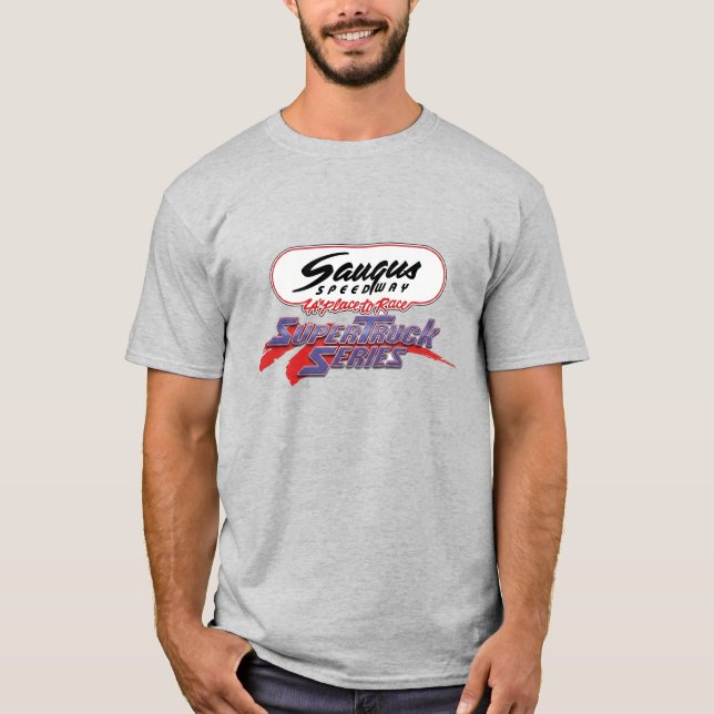 Saugus Speedway Supertruck-serie t-shirt (Framsida)