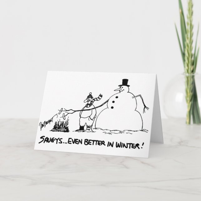 Saugy julkort helgkort (Framsida)