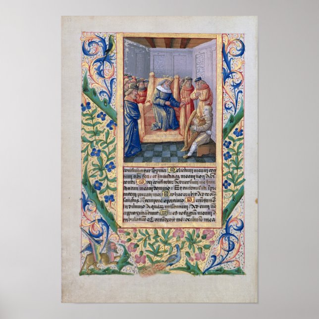 Saul som lyssnar på David spelar harp Poster (Framsidan)