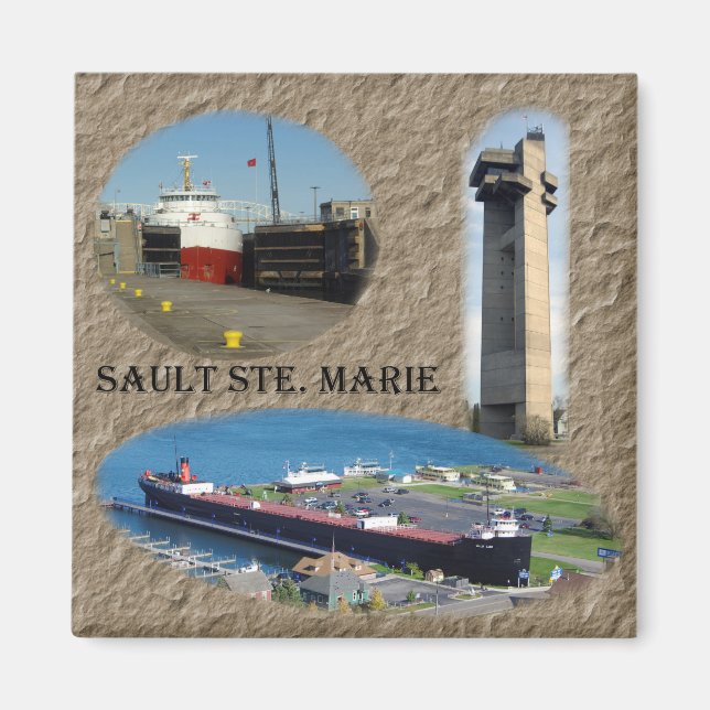 Sault Ste. Marie magnet (Framsidan)