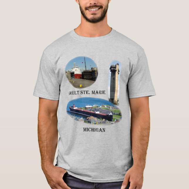 Sault Ste. Marie, Michigan färg shirt T (Framsida)