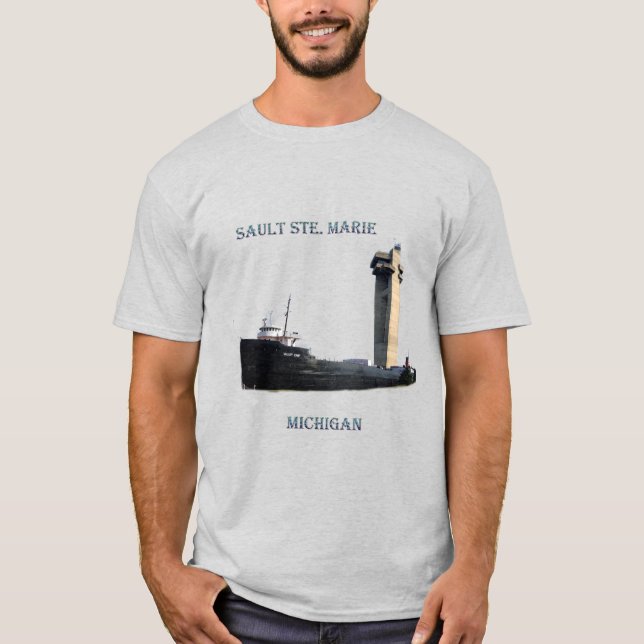 Sault Ste Marie Michigan-skjorta T Shirt (Framsida)