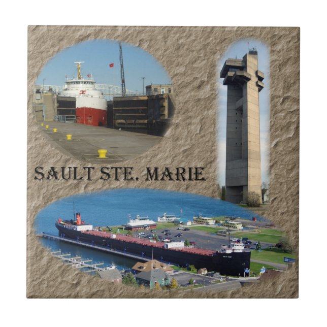 Sault Ste. Marie tile Kakelplatta (Framsidan)