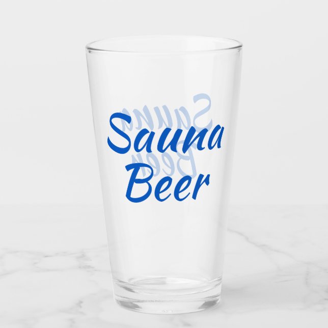 Sauna Beer Finsk glasumbler Glaskopp (Framsida)