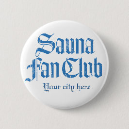 Sauna Fan Club Blå Knapp Mall