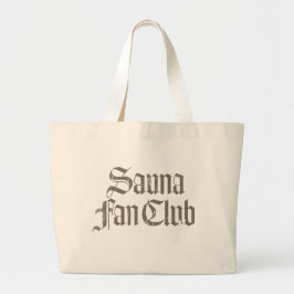 Sauna Fan Club Grå Jättehandväskor Jumbo Tygkasse