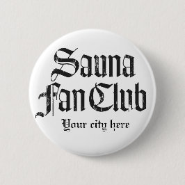 Sauna Fan Club Svart Knappmall Knapp