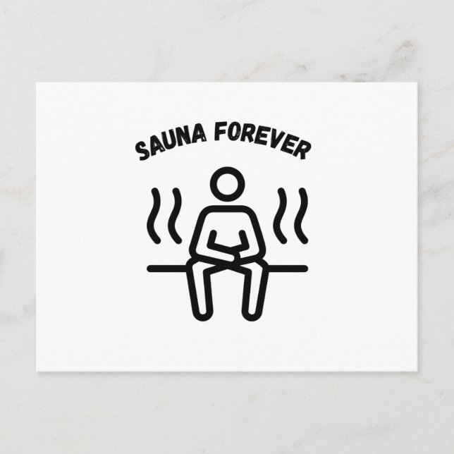 Sauna Forever Bastur Vykort (Framsida)