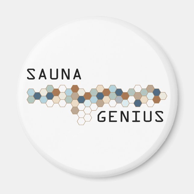 Sauna Genius Magnet (Framsidan)