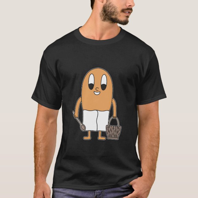 Sauna-Goer Egg T Shirt (Framsida)