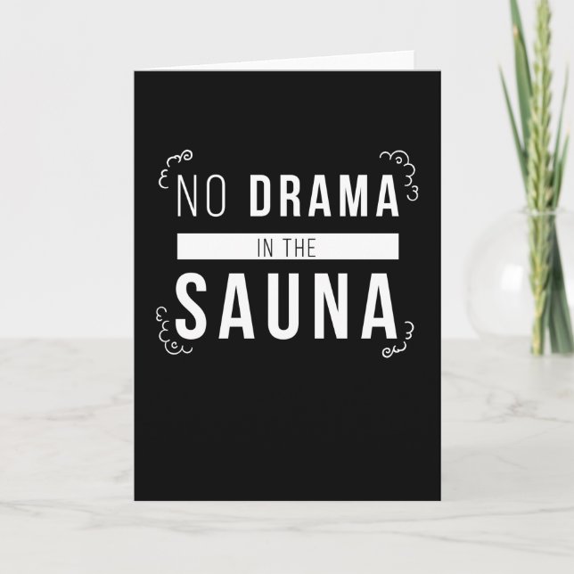 Sauna nr Drama i Sauna Hälsa Kort (Framsida)
