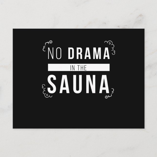 Sauna nr Drama i Sauna Hälsa Vykort (Framsida)