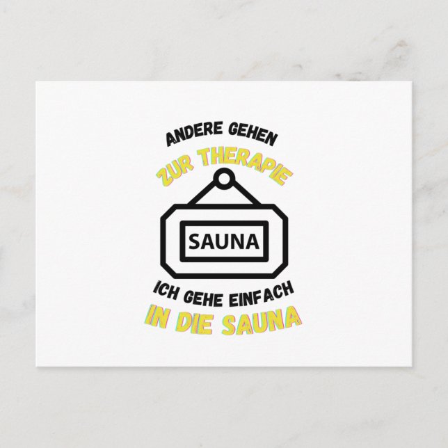 Sauna other går till Therapy Saunas Vykort (Framsida)