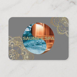 SAUNA & SPA - Affärskort Visitkort