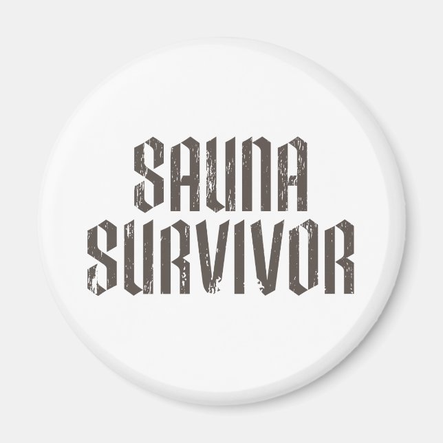 Sauna Survivor 01 Magnet (Framsidan)
