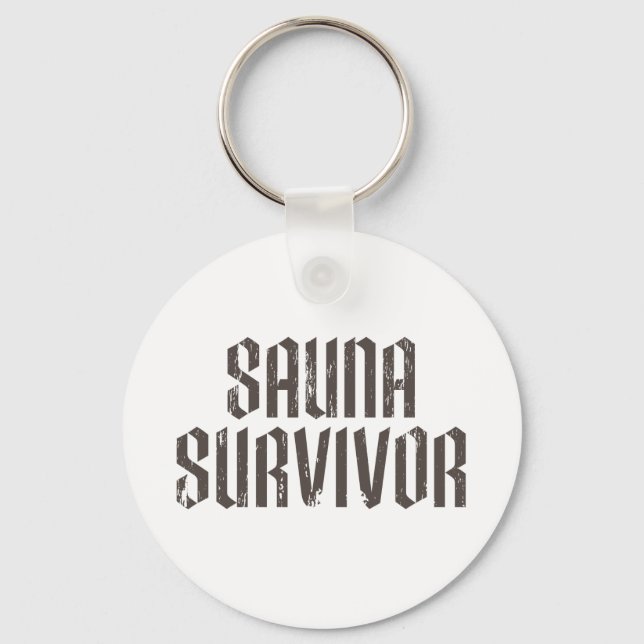 Sauna Survivor 01 Nyckelring (Framsida)