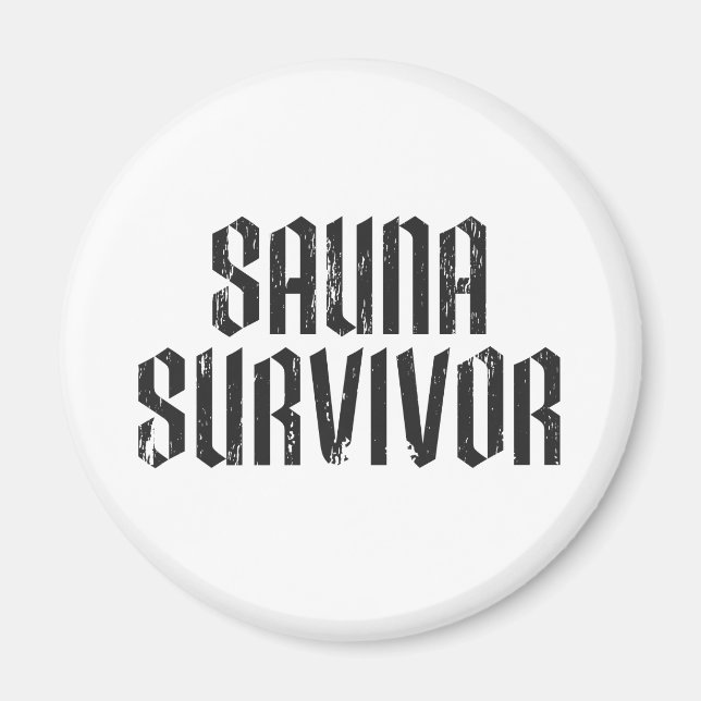 Sauna Survivor 02 Magnet (Framsidan)