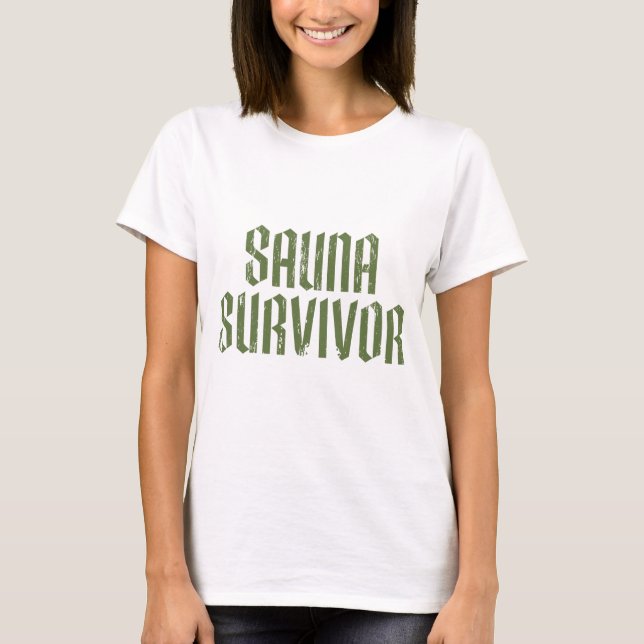 Sauna Survivor 05 T Shirt (Framsida)