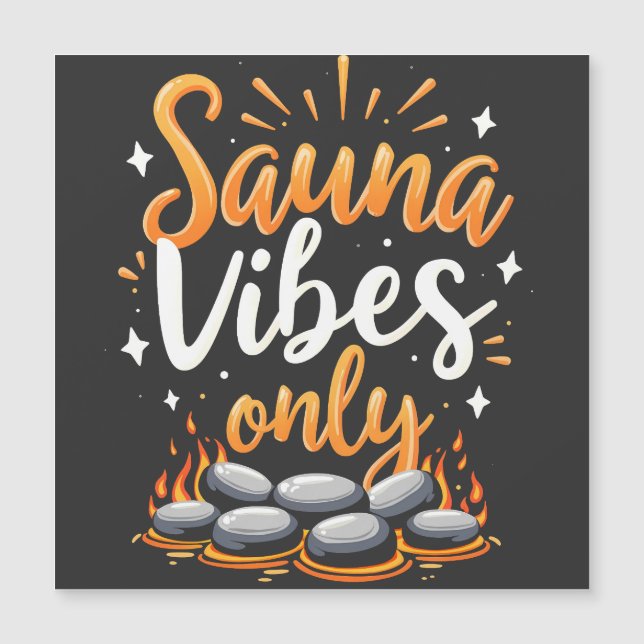 Sauna Vibes Endast Sauna Enthusiast Spa Day (Framsida)