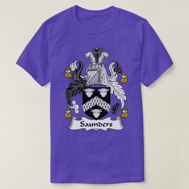 Saunders Jackar om Arm Family Crest T Shirt (Design framsida)