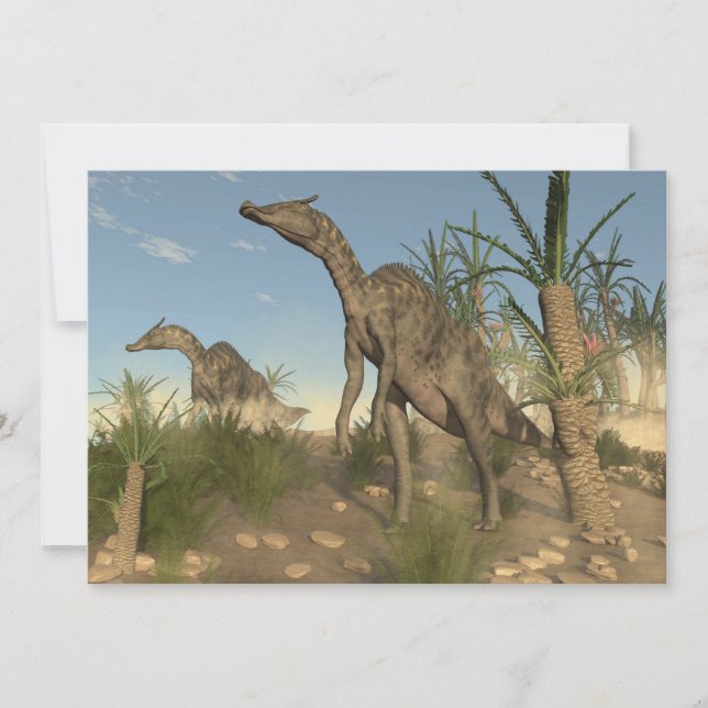Saurolophus dinosaurs - 3D-rendering (Framsida)
